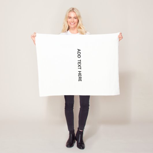 Maak je eigen wit fleece deken (In situ)