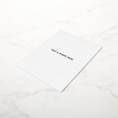 Maak je eigen wit folie uitnodiging briefkaart (Gedraaid)