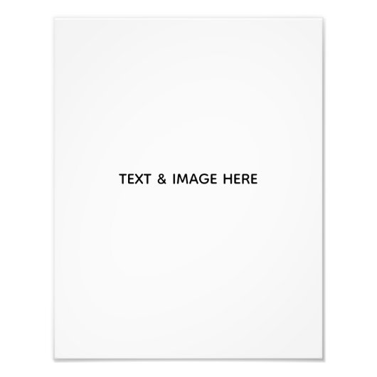 Maak je eigen wit foto afdruk (Voorkant)