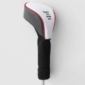 Maak je eigen wit golfheadcover (Schuin)