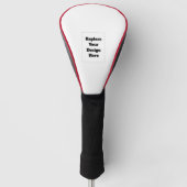 Maak je eigen wit golfheadcover (Voorkant)