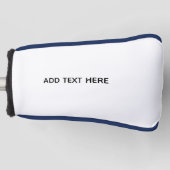 Maak je eigen wit golfheadcover (Voorkant)