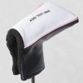 Maak je eigen wit golfheadcover (3/4 voorkant)
