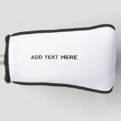 Maak je eigen wit golfheadcover (Voorkant)