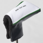 Maak je eigen wit golfheadcover (3/4 voorkant)