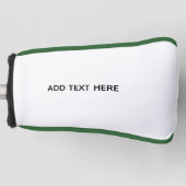 Maak je eigen wit golfheadcover (Voorkant)
