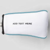 Maak je eigen wit golfheadcover (Voorkant)