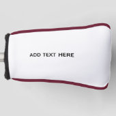 Maak je eigen wit golfheadcover (Voorkant)