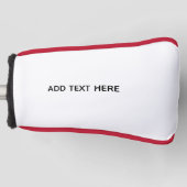 Maak je eigen wit golfheadcover (Voorkant)