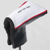Maak je eigen wit golfheadcover (3/4 voorkant)
