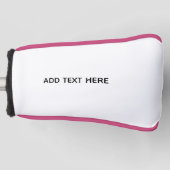 Maak je eigen wit golfheadcover (Voorkant)
