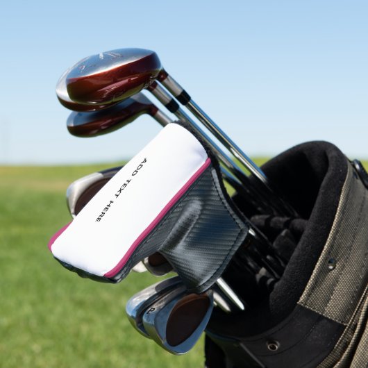 Maak je eigen wit golfheadcover (Insitu)