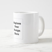 Maak je eigen wit grote koffiekop (Voorkant rechts)