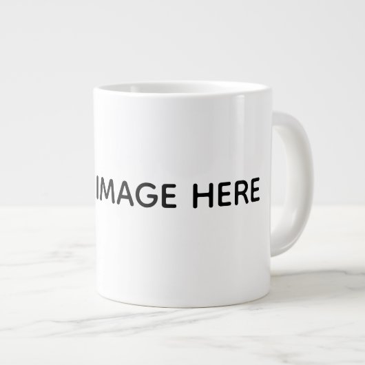 Maak je eigen wit grote koffiekop (Voorkant rechts)