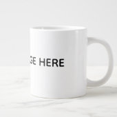 Maak je eigen wit grote koffiekop (Rechts)