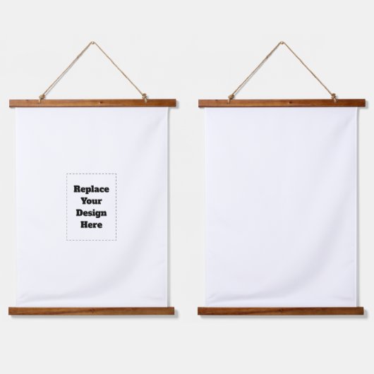 Maak je eigen wit hangend wandkleed (Dubbel)
