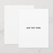 Maak je eigen wit informatiekaartje (Voorkant / Achterkant)