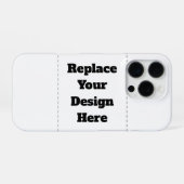 Maak je eigen wit iPhone hoesje (Achterkant horizontaal)