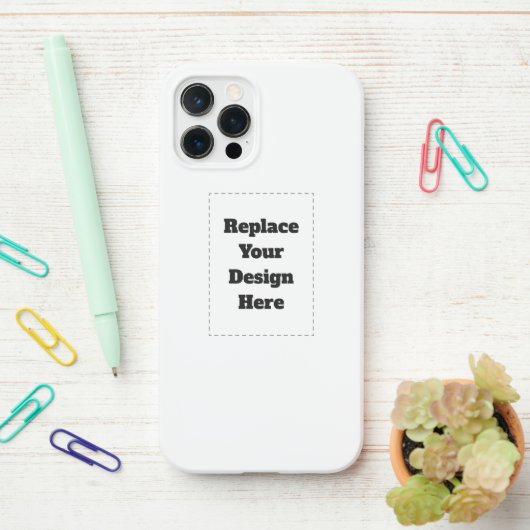 Maak je eigen wit iPhone hoesje (Op bureau)