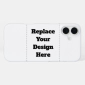Maak je eigen wit iPhone hoesje (Achterkant horizontaal)