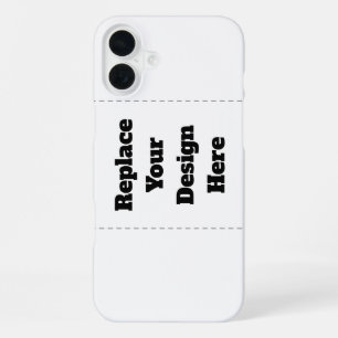 Maak je eigen wit iPhone 16 plus hoesje
