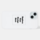 Maak je eigen wit iPhone hoesje (Achterkant horizontaal)