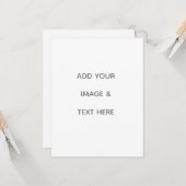 Maak je eigen wit kaart (Voorkant / Achterkant in situ)