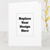 Maak je eigen wit kaart (Gele Bloem)