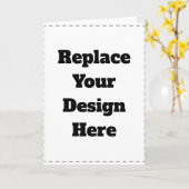 Maak je eigen wit kaart (Gele Bloem)