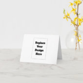 Maak je eigen wit kaart (Gele Bloem)