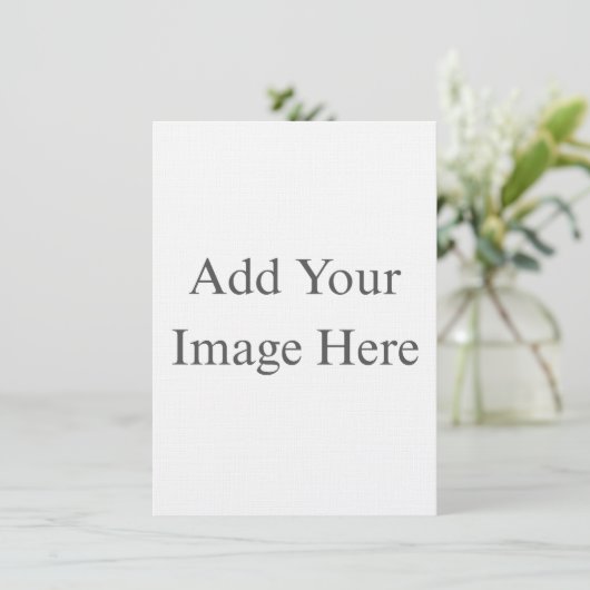 Maak je eigen wit kaart (Staand voorkant)