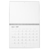 Maak je eigen wit kalender (Mar 2027)