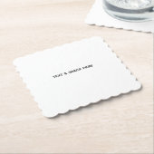 Maak Je Eigen wit Kartonnen Onderzetters (Gebogen)