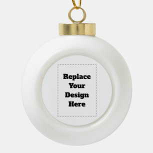 Maak je eigen wit keramische bal ornament