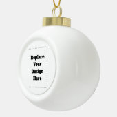 Maak je eigen wit keramische bal ornament (Rechts)