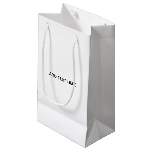 Maak je eigen wit klein cadeauzakje (Voorkant Gekanteld)