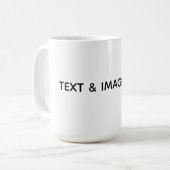 Maak je eigen wit koffiemok (Voorkant links)