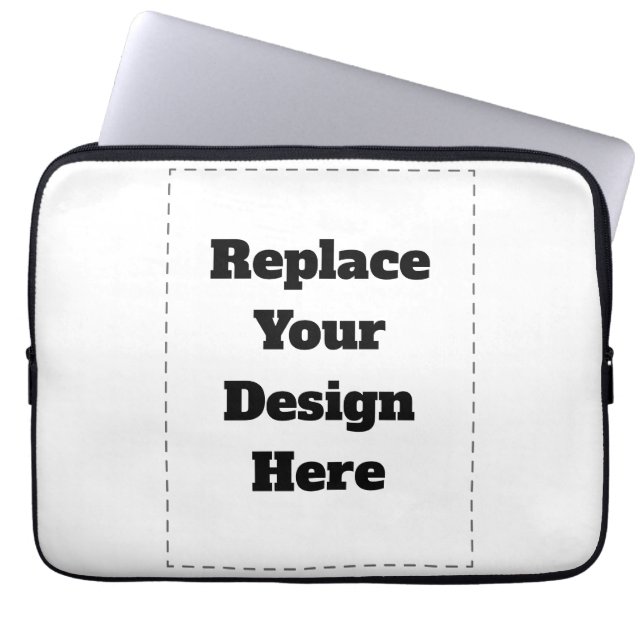 Maak je eigen wit laptop sleeve (Voorkant)