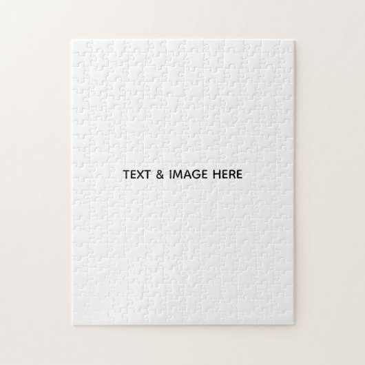 Maak je eigen wit legpuzzel (Verticaal)