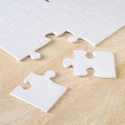 Maak je eigen wit legpuzzel (Zijkant)
