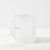 Maak Je Eigen wit Matglas Koffiemok (Voorkant links)