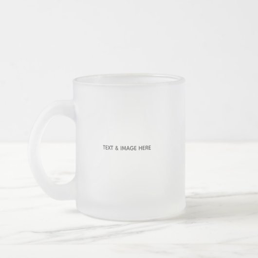 Maak Je Eigen wit Matglas Koffiemok (Links)
