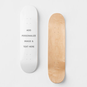 Maak je eigen wit persoonlijk skateboard
