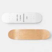 Maak je eigen wit persoonlijk skateboard (Horizontaal)