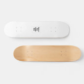 Maak je eigen wit persoonlijk skateboard (Horizontaal)