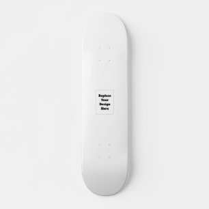 Maak je eigen wit persoonlijk skateboard