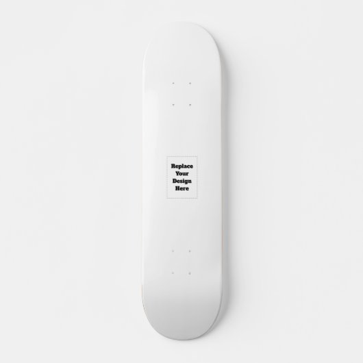 Maak je eigen wit persoonlijk skateboard (Voorkant)
