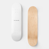 Maak je eigen wit persoonlijk skateboard (Voorkant)