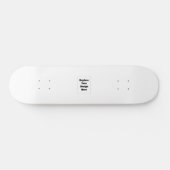 Maak je eigen wit persoonlijk skateboard (Horizontaal)