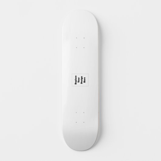Maak je eigen wit persoonlijk skateboard (Voorkant)